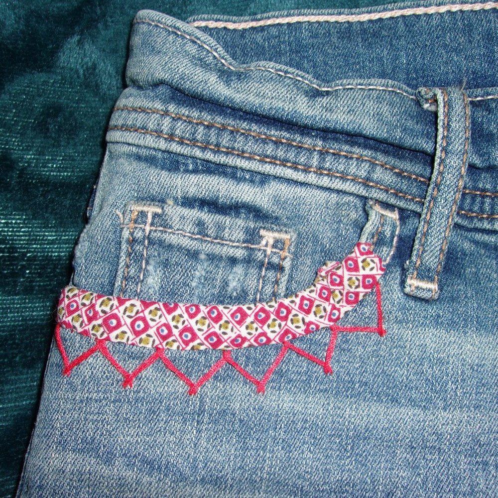 Low Rise Denim Short-Shorts - Picture 4 of 5